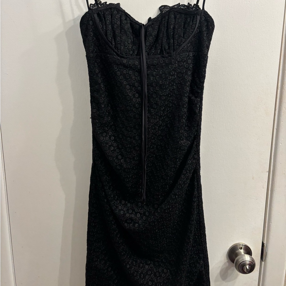 Rare Vintage Betsey Johnson coquette whimsygoth Bodycon slip dress.